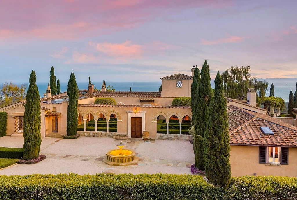 550 Freehaven Drive Home in Santa Barbara, California. This stunning estate, built in 2007, features 5 bedrooms, 7 bathrooms, and 8,117 square feet of luxurious living space on a sprawling 21.56-acre lot. Enjoy breathtaking views of the ocean, mountains, and Montecito's iconic natural beauty from every corner of the property.