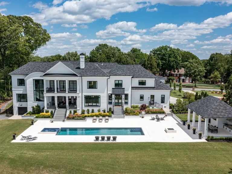 Stunning Estate Home with Golf Course Views in Quail Hollow in North Carolina for Sale at $8,490,000