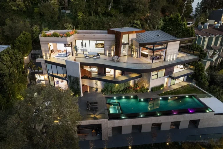 Exquisite Beverly Hills Contemporary Residence with Breathtaking Views for Sale at  $15,888,888
