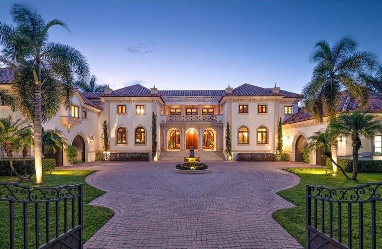 A Glimpse Inside the $25 Million European-Style Mansion in Naples, Florida