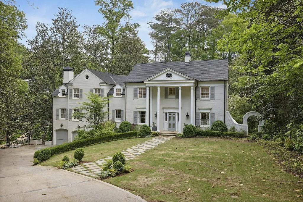 Atlanta, GA: Gorgeous Traditional Home with Breathtaking Backyard Views for Sale at $2.5M
