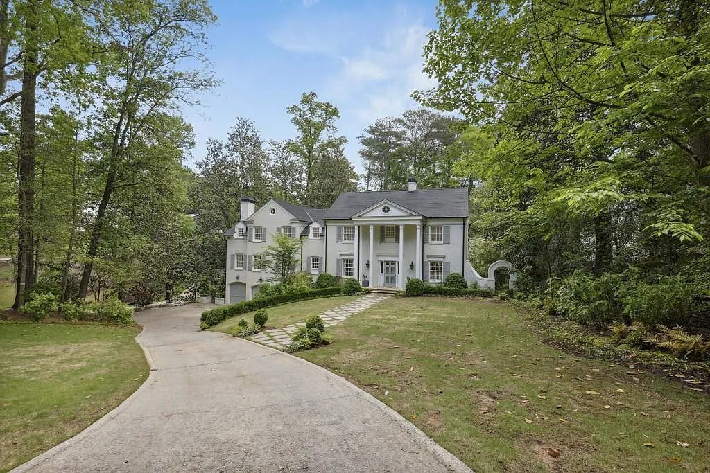 Atlanta, GA: Gorgeous Traditional Home with Breathtaking Backyard Views for Sale at $2.5M