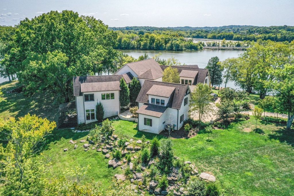 Elegant French Country Estate in Mount Juliet, TN, Embracing Serene Waterfront Living, Listed at $5.265M
