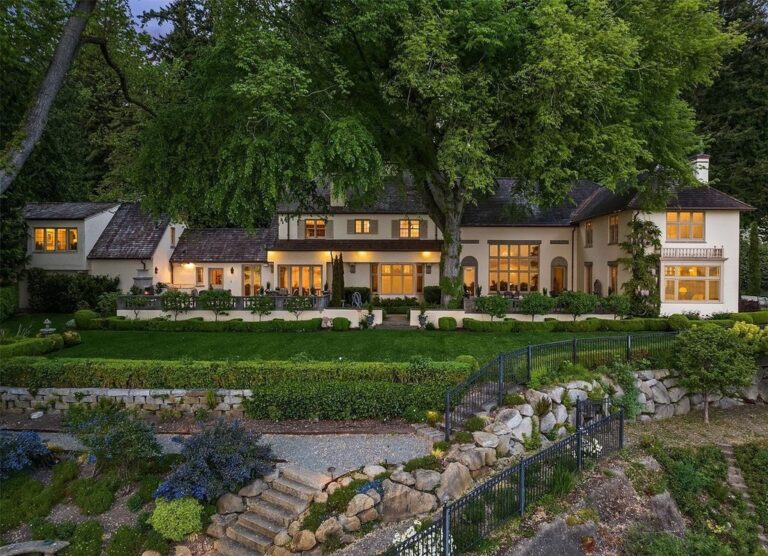 Extraordinary Edwin Ivey Storybook Home with Stunning Mountain Views in Shoreline, WA,  Available for $9.5M