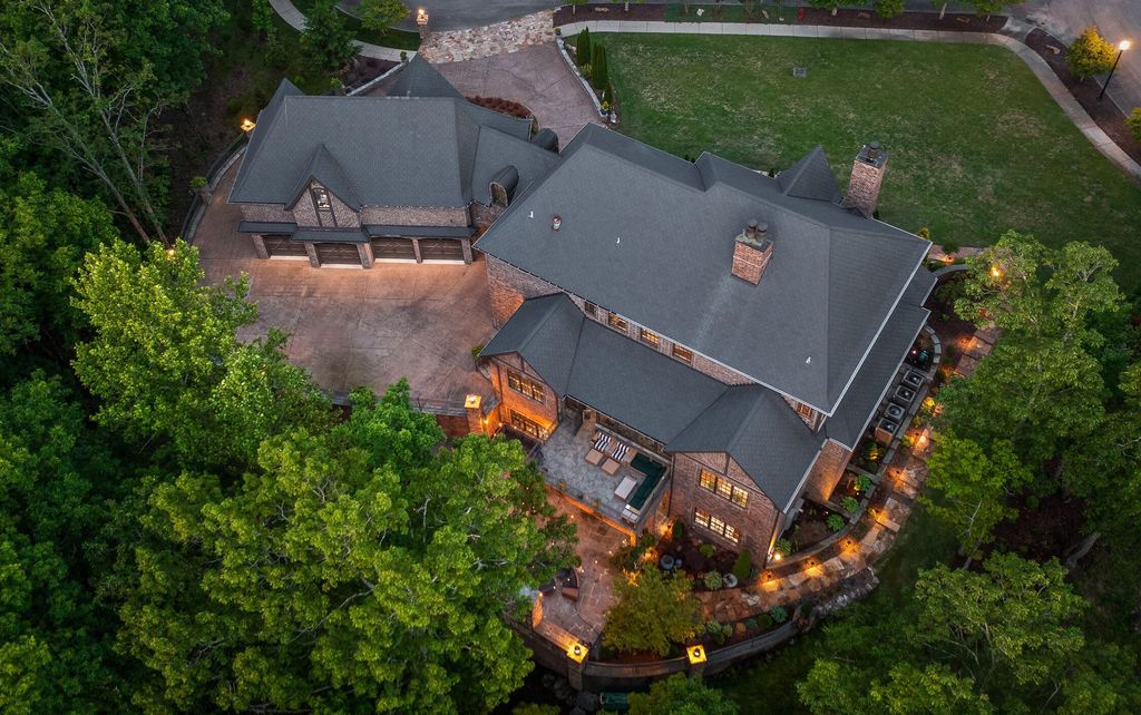 Impeccable English Tudor-style Residence with Serene Outdoor Retreats in Signal Mountain, TN - Listed at $3.75M