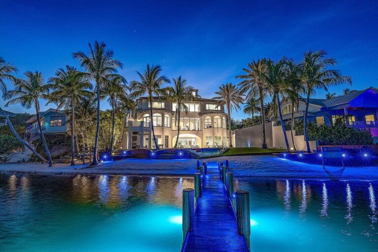 Live in Style and Elegance with $16.8 Million Contemporary Masterpiece on the Turquoise Blue Waters of Jupiter, Florida