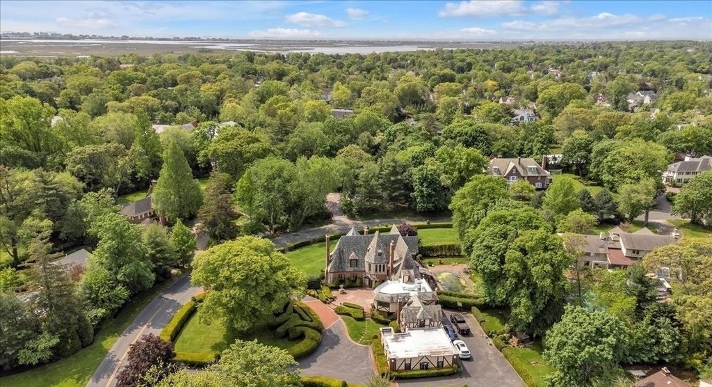 Luxurious Castle-Like Mansion in Hewlett Bay Park, NY Exuding Elegance, Charm, and Timeless Beauty, Priced at $3.2M