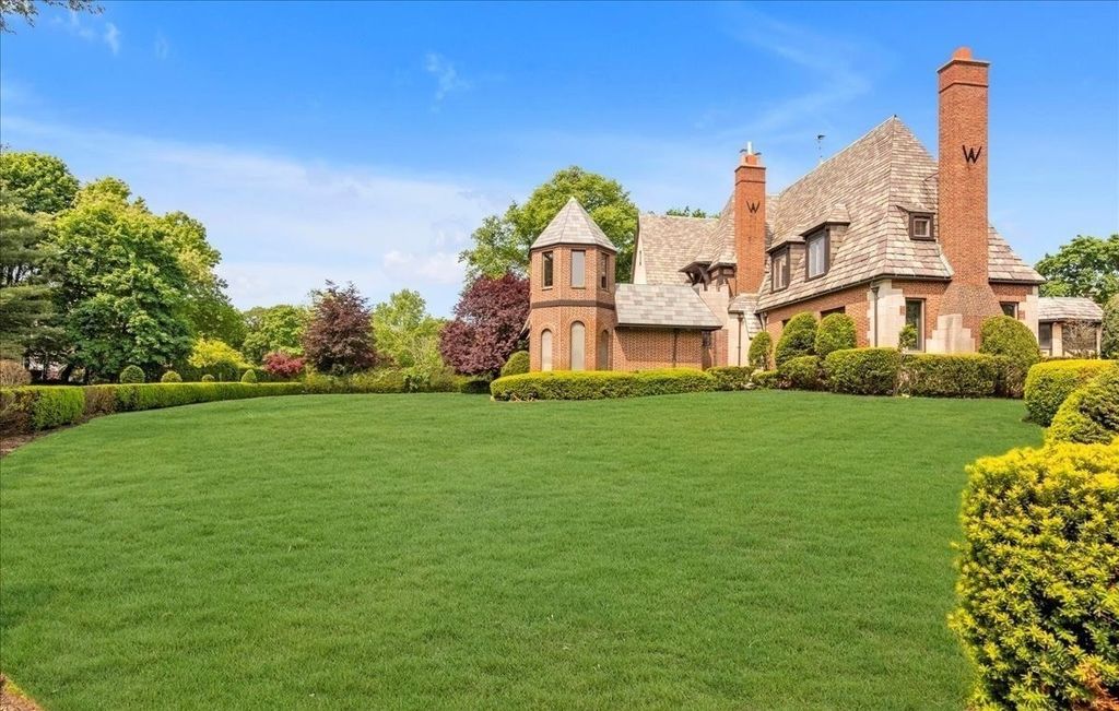 Luxurious Castle-Like Mansion in Hewlett Bay Park, NY Exuding Elegance, Charm, and Timeless Beauty, Priced at $3.2M
