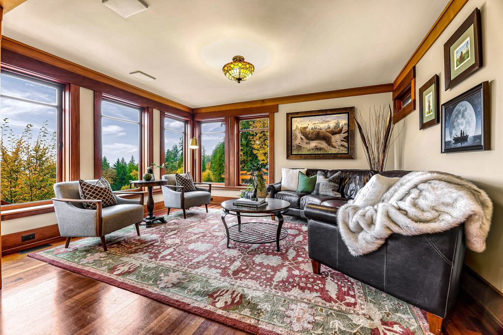 Majestic Arts & Crafts Sanctuary 'The Vistas' on 12+ Acres in  Carnation, WA Listed for $5.888M