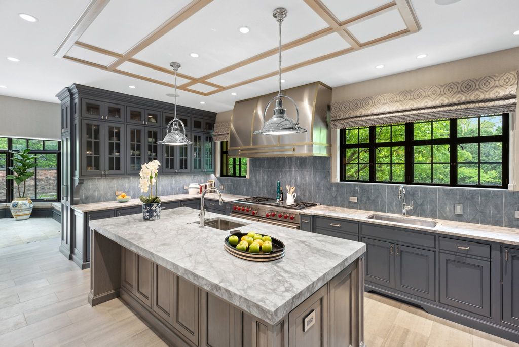 Meticulously Redesigned English Manor Estate in Winnetka, IL: Listed at $5.499 Million