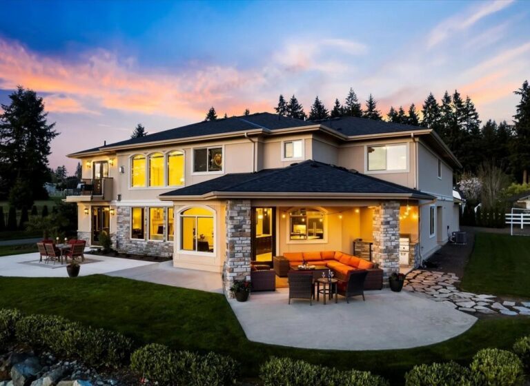 Opulent Montecito Mediterranean Villa of Quality in Woodinville, WA Listed for 3