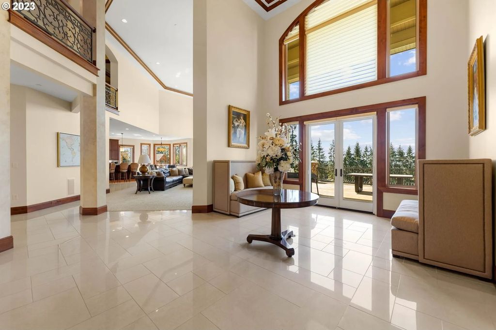 Scenic Private Estate on 5-Acre Gated Property in Ridgefield, WA with Stunning Valley Views for $7.25M