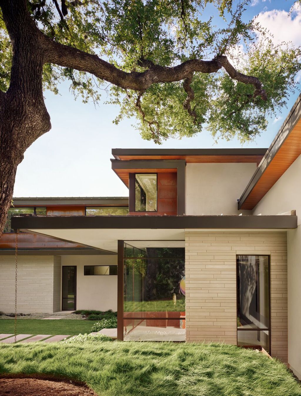 The Cliffside House with Perched Above Lake Austin by LaRue Architects