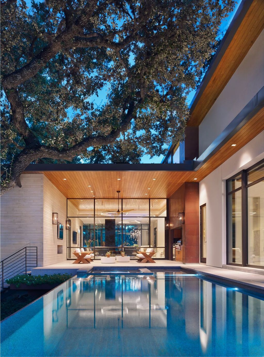 The Cliffside House with Perched Above Lake Austin by LaRue Architects