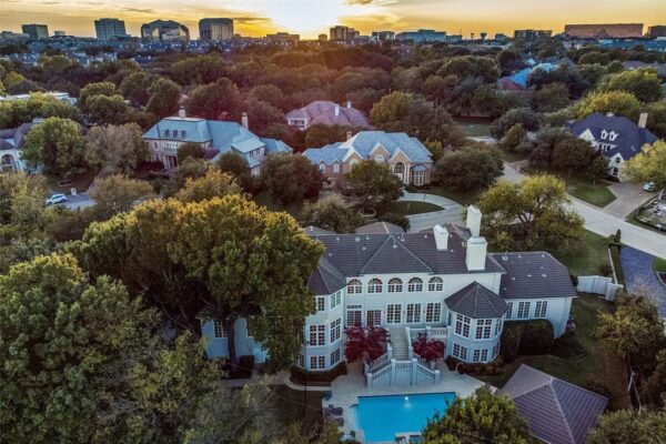 Sprawling European-Style Home in Dallas, TX with 7 Beds, 9 Baths Compared as Private Oasis Hits The Market for $3,750,000