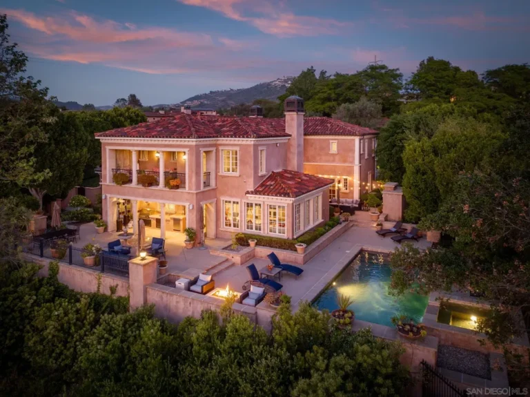 European-Inspired Home with Classically Updated Open Floor Plan in Rancho Santa Fe, California Listed at $4,950,000