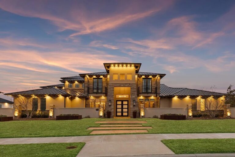 Exquisite Hilltop Home in Frisco with Indoor-Outdoor Living and Infinity Edge Pool Listed at $6,950,000