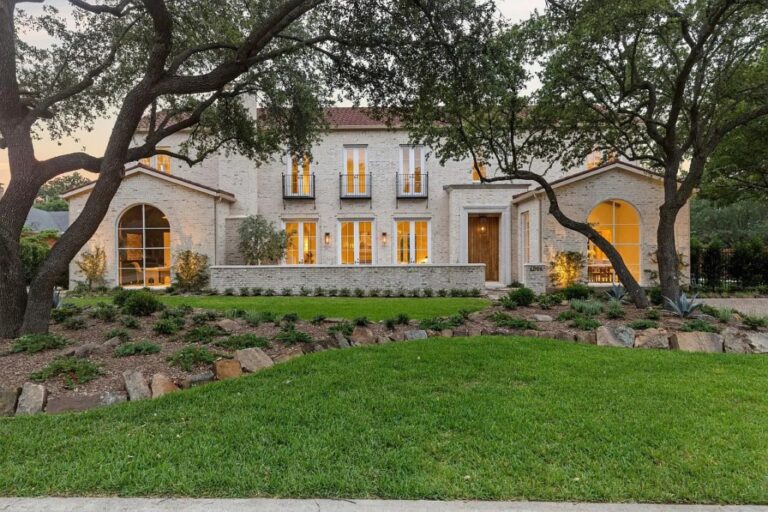 Unveiling a Captivating Blend of Spanish Elegance & Modern Sophistication at Home in Dallas Priced at $4,750,000 for Unmatched Luxury