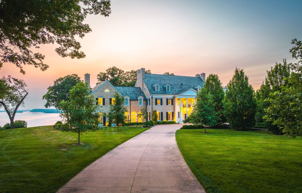 Breathtaking Estate with Stunning Views of the River in Alton, IL Asking $8.45M