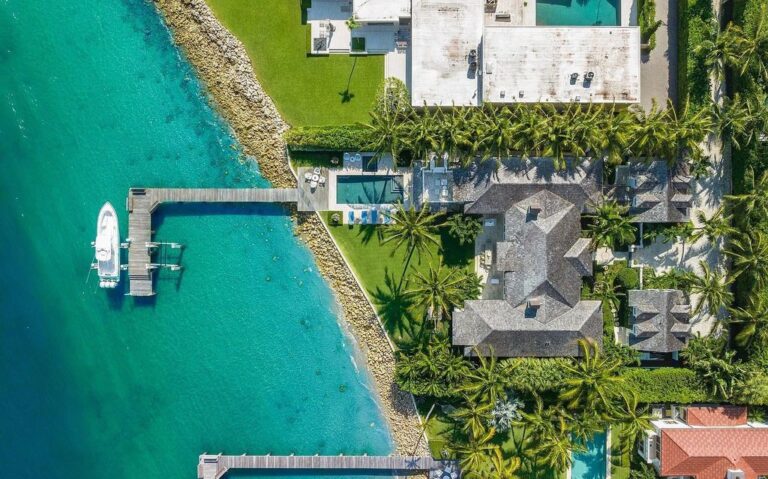 Breathtaking Waterfront Oasis with Luxury Residence for Sale in Palm Beach at $77.9 Million