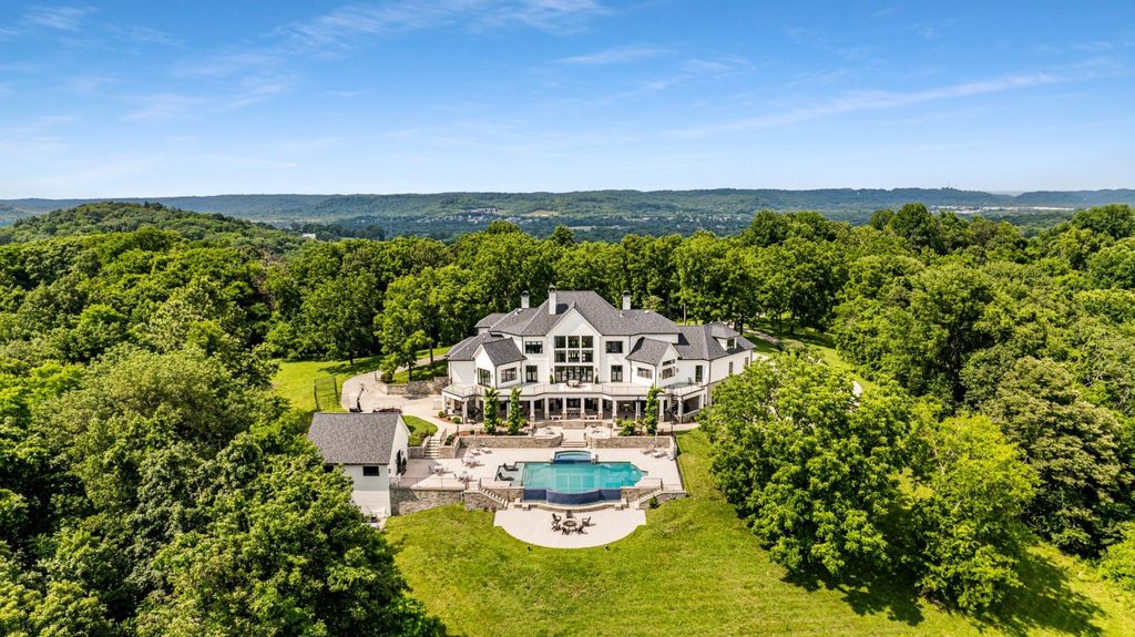 Enchanting Hilltop Estate with Unrivaled Privacy and Scenic Views in Nashville, TN - Listed at $6.95M