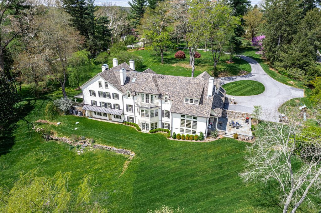 Exceptional Historic Residence in Villanova, PA - Meticulously Renovated  and Enhanced with Modern Designs Available for $5,999,999