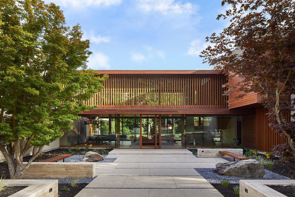 Happy Valley House with Red Cedar Exterior by Swatt Miers Architects