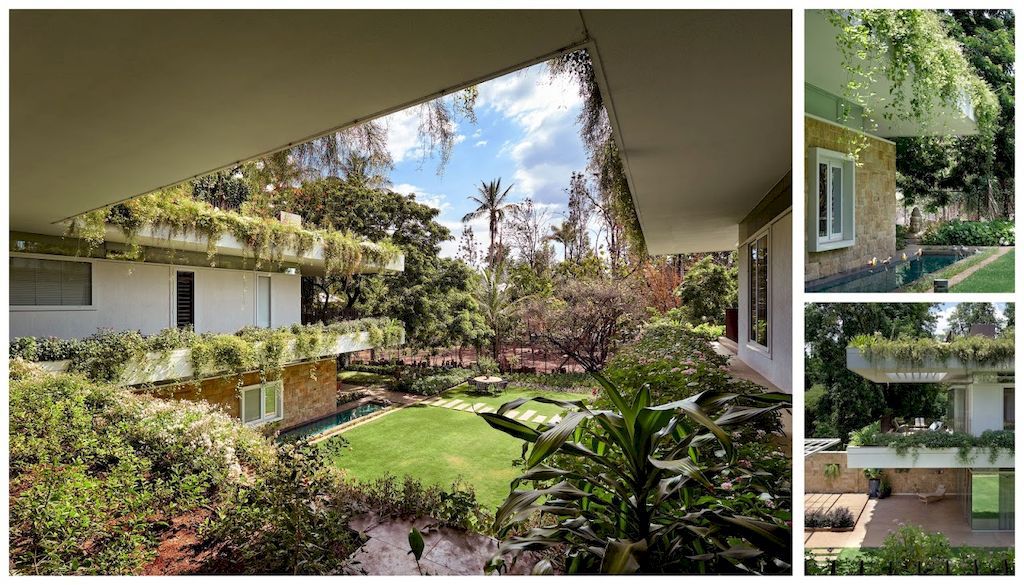 Hovering Gardens House in Pune, India by Niraj Doshi Design Consultancy