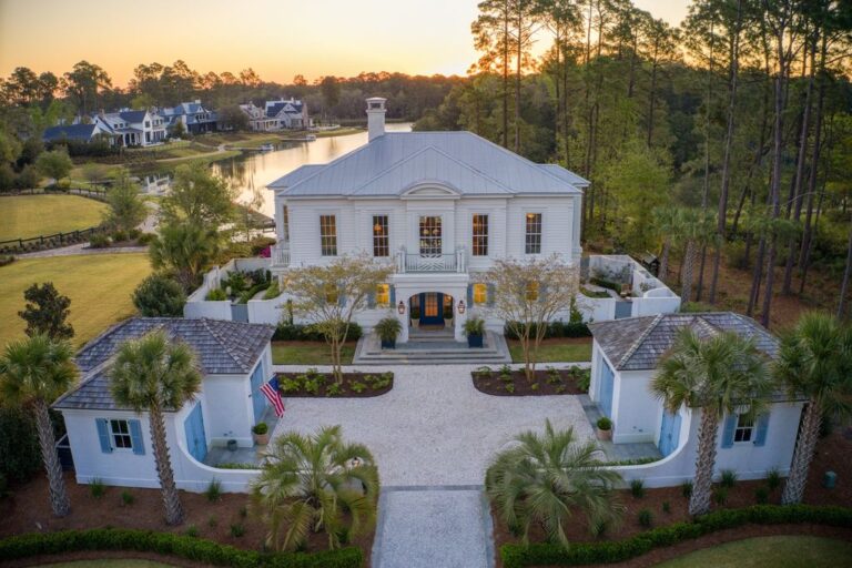 Iconic Lakeside Residence in Palmetto Bluff, SC: Timeless Elegance and Breathtaking Views for $3.595M