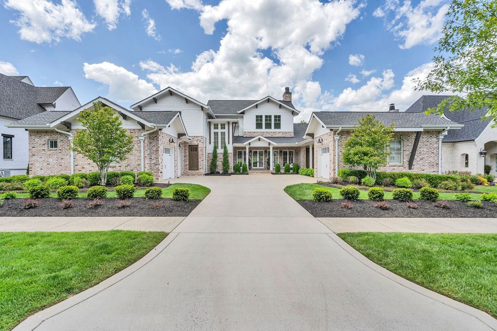 Immaculate Custom-Built Home by McFarland Custom Homes in College Grove, TN, Offering Serene Wooded Views, Priced at $3.49M