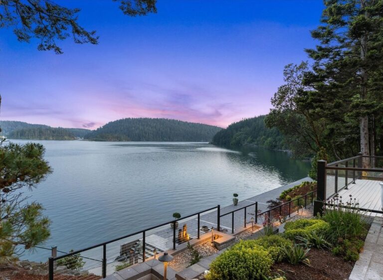 Magnificent Anacortes, WA Waterfront Estate Private Beach, Unparalleled Views Listed at 8 Million