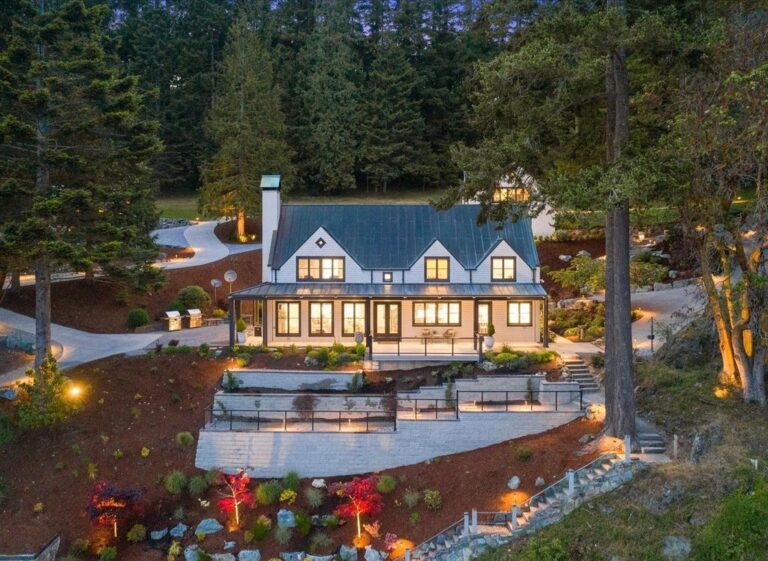 Magnificent Anacortes, WA Waterfront Estate Private Beach, Unparalleled Views Listed at 8 Million