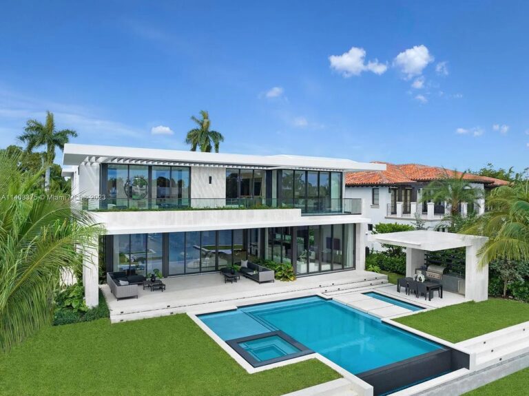 Magnificent Waterfront Residence in Bay Harbor Islands is Asking $23.5 Million