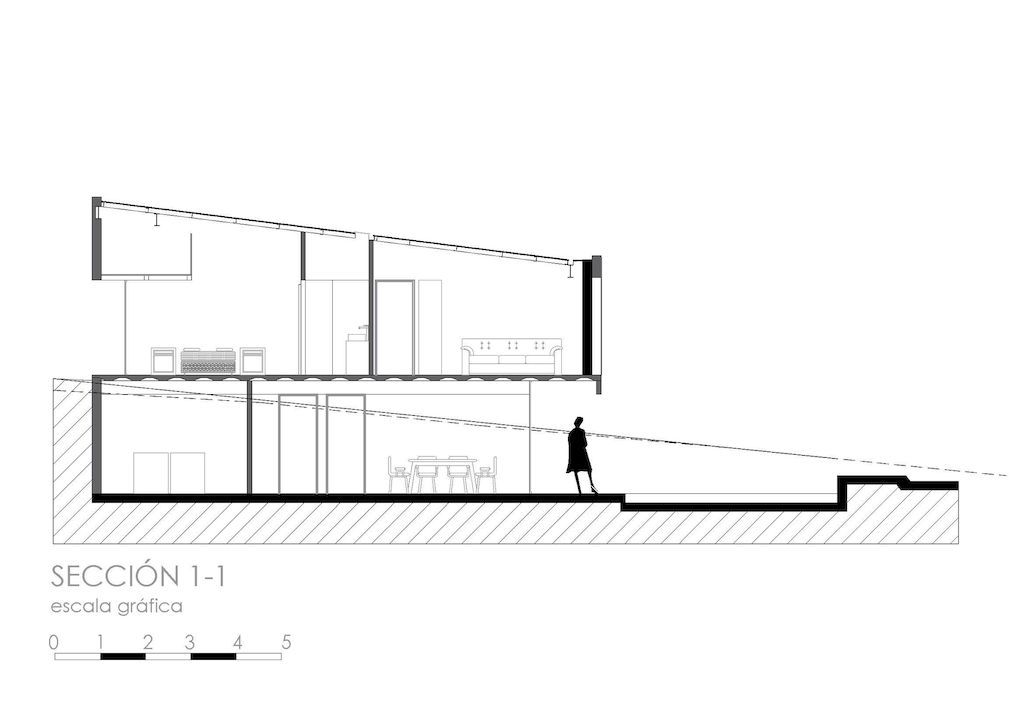 RA House, blends with topography by Bernardo Bustamante Arquitectos