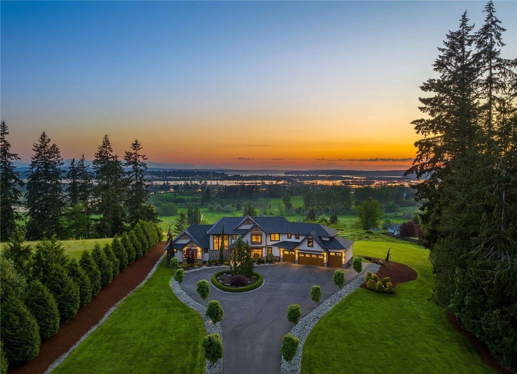 Spectacular Craftsman-Style Residence with Panoramic Views of Puget Sound in Lake Stevens, WA Asking $3.25M