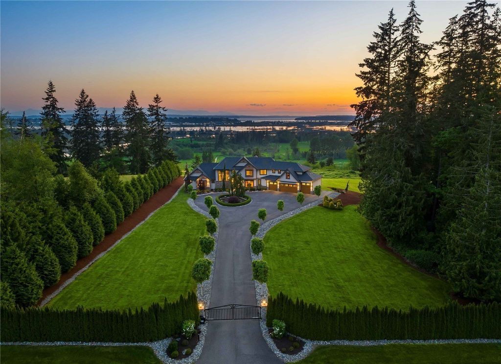 Spectacular Craftsman-Style Residence with Panoramic Views of Puget Sound in Lake Stevens, WA Asking $3.25M