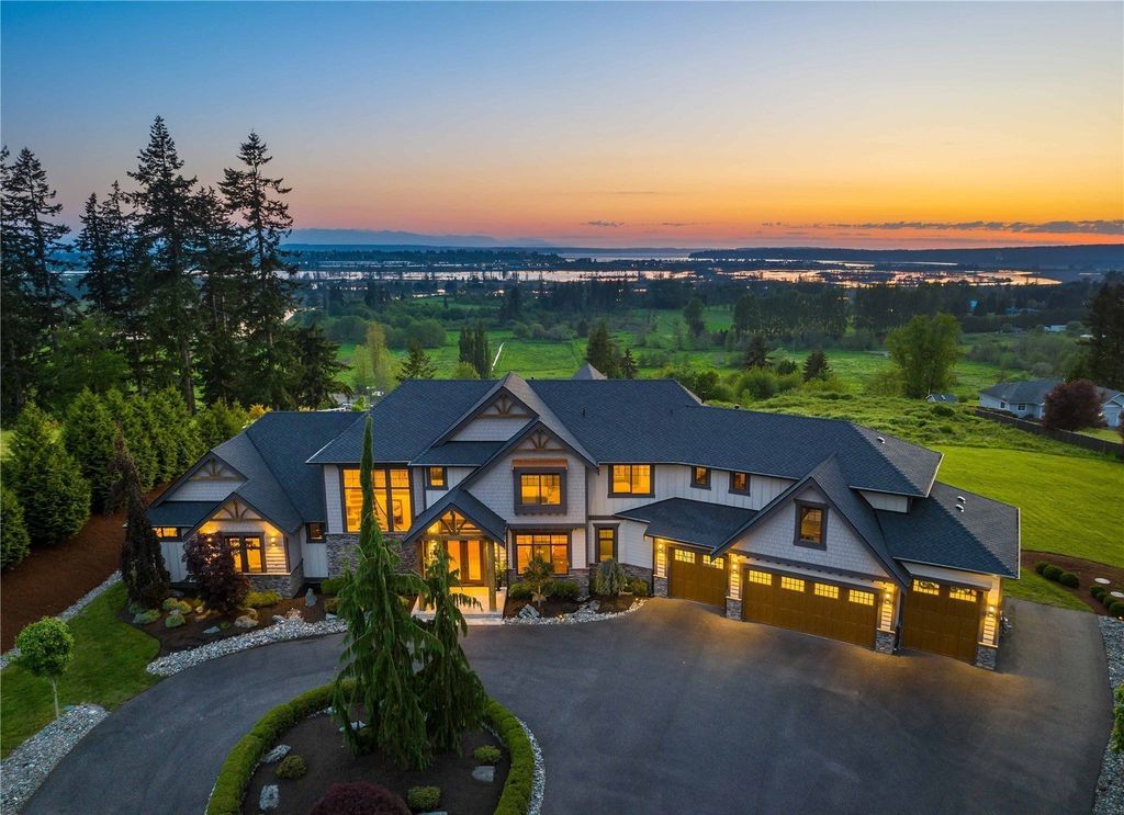 Spectacular Craftsman-Style Residence with Panoramic Views of Puget Sound in Lake Stevens, WA Asking $3.25M