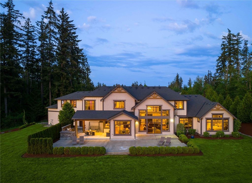 Spectacular Craftsman-Style Residence with Panoramic Views of Puget Sound in Lake Stevens, WA Asking $3.25M