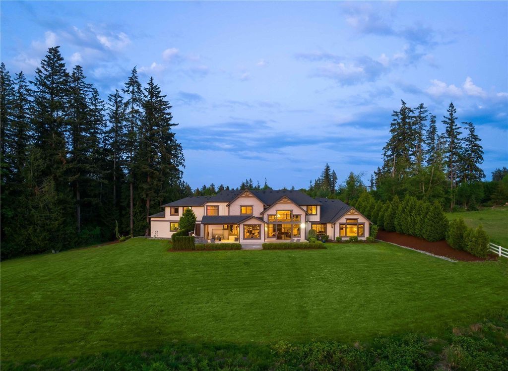 Spectacular Craftsman-Style Residence with Panoramic Views of Puget Sound in Lake Stevens, WA Asking $3.25M