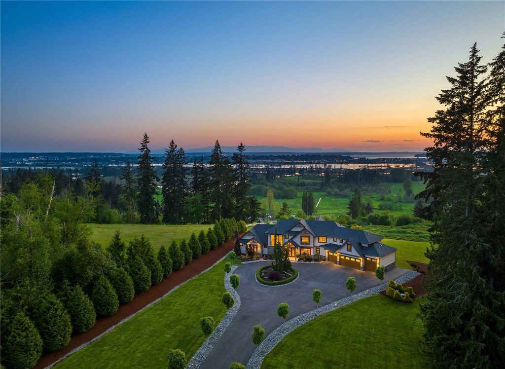 Spectacular Craftsman-Style Residence with Panoramic Views of Puget Sound in Lake Stevens, WA Asking $3.25M