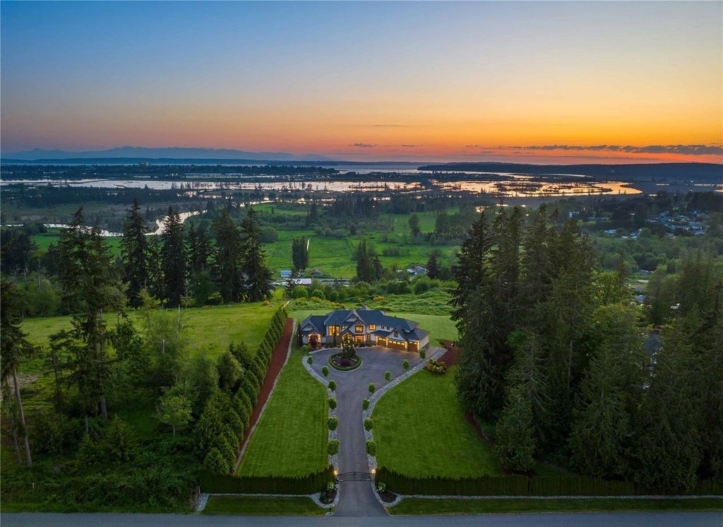 Spectacular Craftsman-Style Residence with Panoramic Views of Puget Sound in Lake Stevens, WA Asking $3.25M