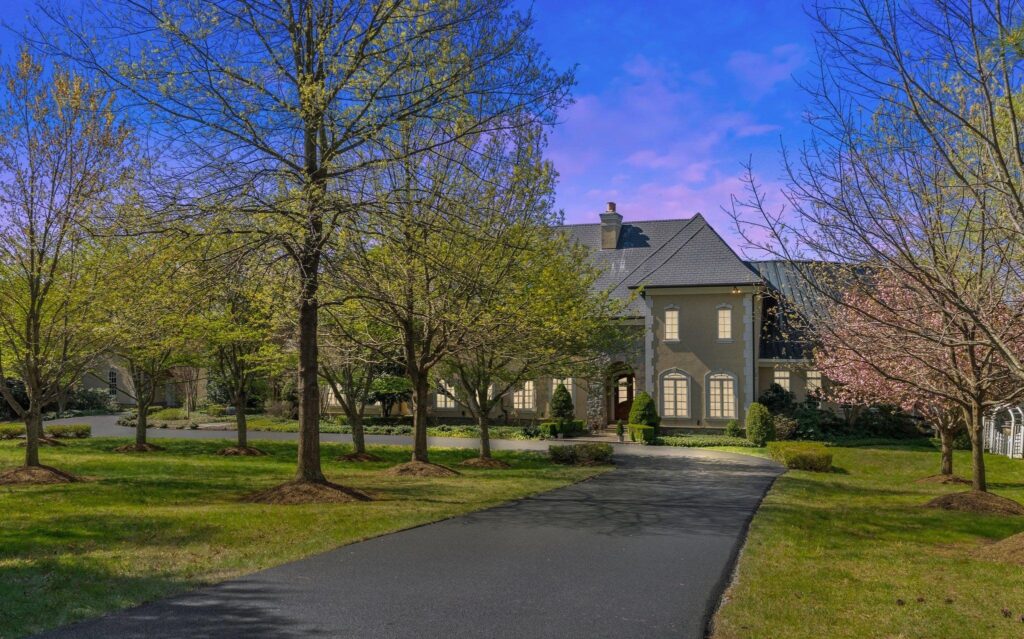 Stucco and Stone Estate on 30 Acres of Manicured Lawns and Woodlands in Middleburg, VA Listed at $5.9M