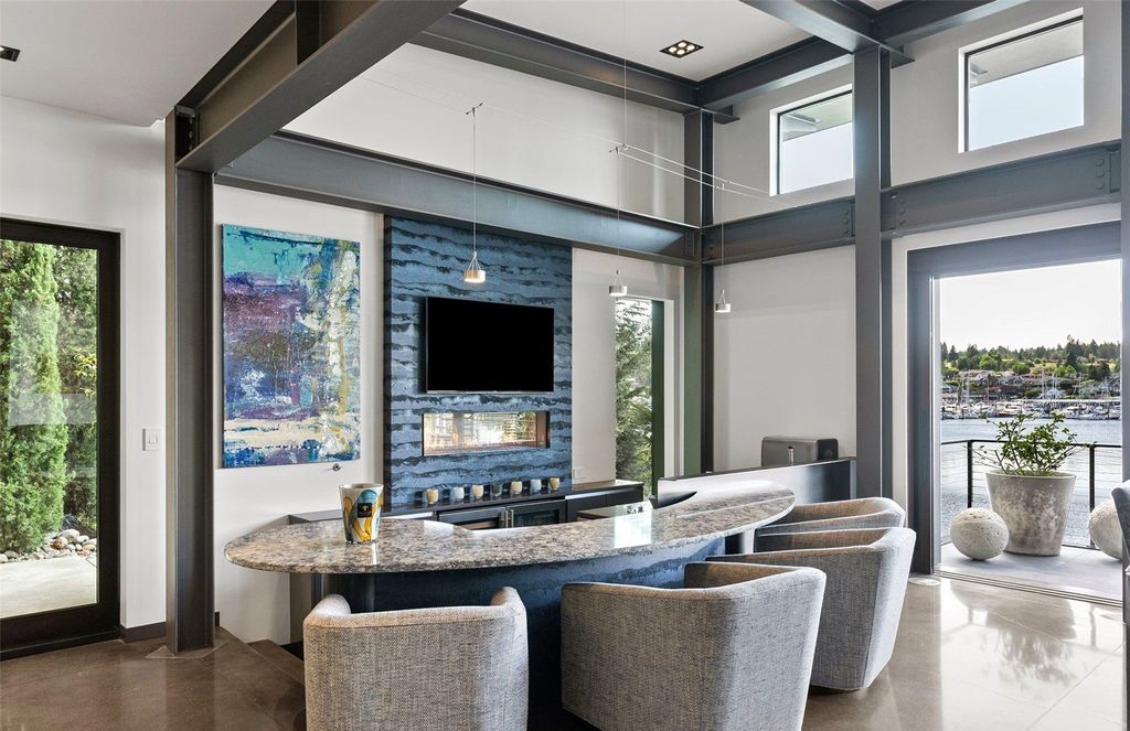 Stunning Gig Harbor, WA Home with 100' Low Bank Waterfront and Luxury Finishes Asking $6.6M