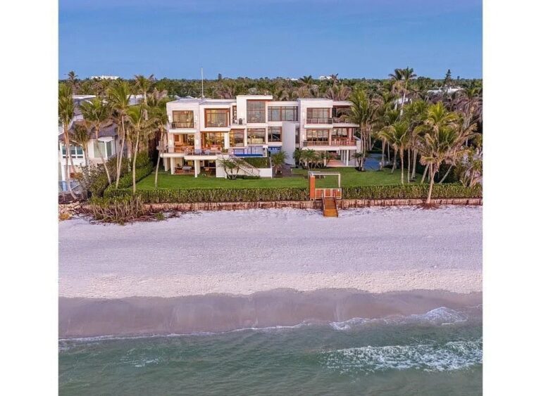 Unparalleled Beachfront Majesty 88 Million Naples Estate with 175ft