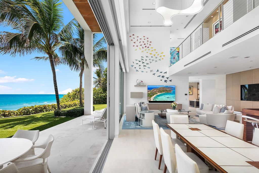 Discover Casa Blanca, a remarkable oceanfront estate located at 3719 S Ocean Boulevard in Highland Beach, Florida. Built in 2016 by Cudmore Builders, this contemporary coastal gem spans 9,193 square feet and offers 6 bedrooms, 10 baths, and 100 feet of stunning ocean frontage.