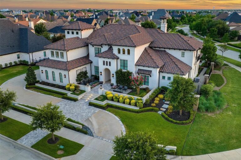 Luxurious and Contemporary Home in Frisco, TX with Greenbelt Views Hits the Market for $4,250,000