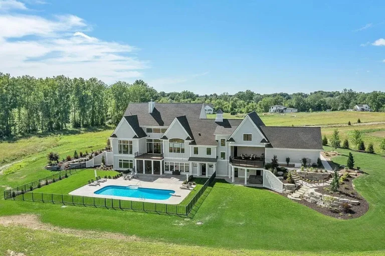 Luxurious West Michigan Estate on 12 Acres with Unparalleled Finishes