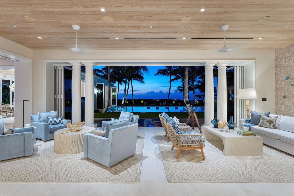 Introducing an extraordinary residence at 701 S Ocean Boulevard in Delray Beach, Florida. Crafted by renowned builder Mark Timothy Luxury Homes and designed by Jeffrey Strasser, this 6-bedrooms, 11-bathrooms masterpiece sets a new standard for luxurious beachfront living.