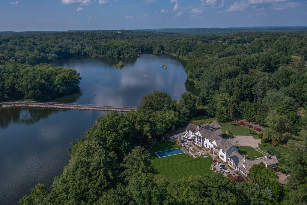 Captivating Stone and Shingle Manor with Spectacular Lakefront Setting in Greenwich, Connecticut Listed at $8.95 Million