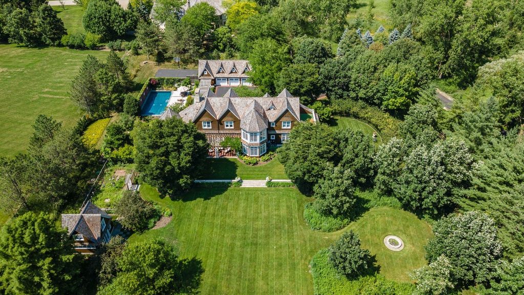 Exquisite Custom Home on 4 Acres in Long Grove, Illinois Hits the Market at $2.6 Million